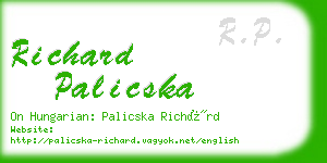 richard palicska business card